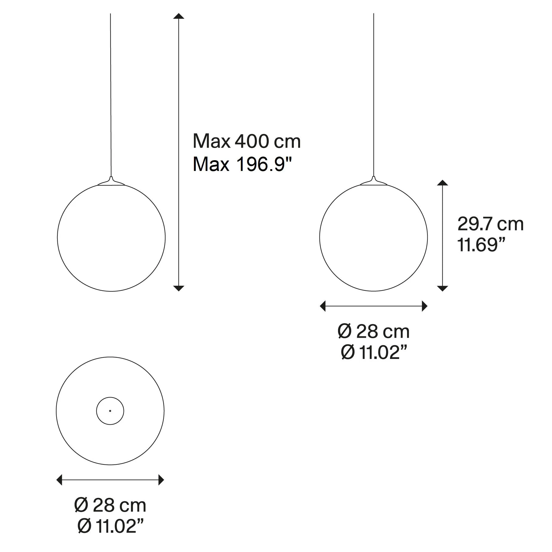 Random Solo Multi-Light Micro Pendant Light