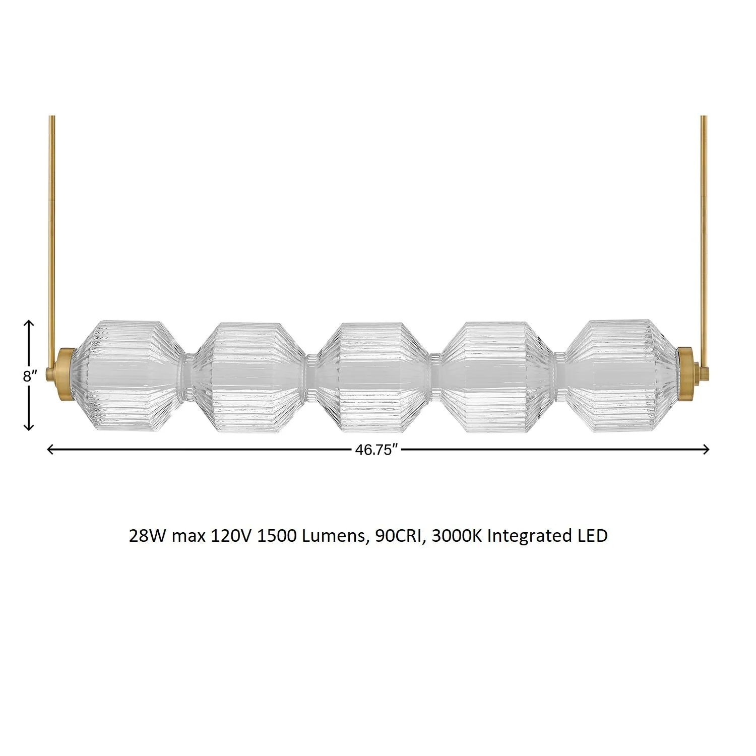 Reign Linear Chandelier