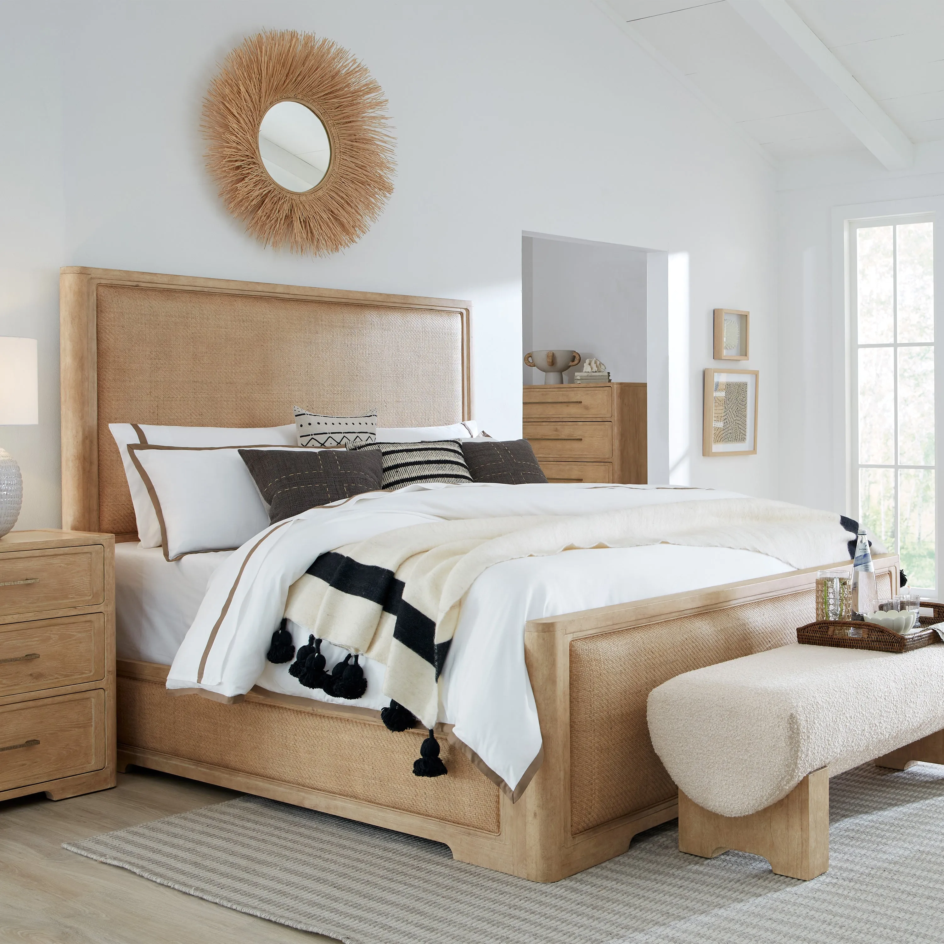 Retreat Cane Panel Bed
