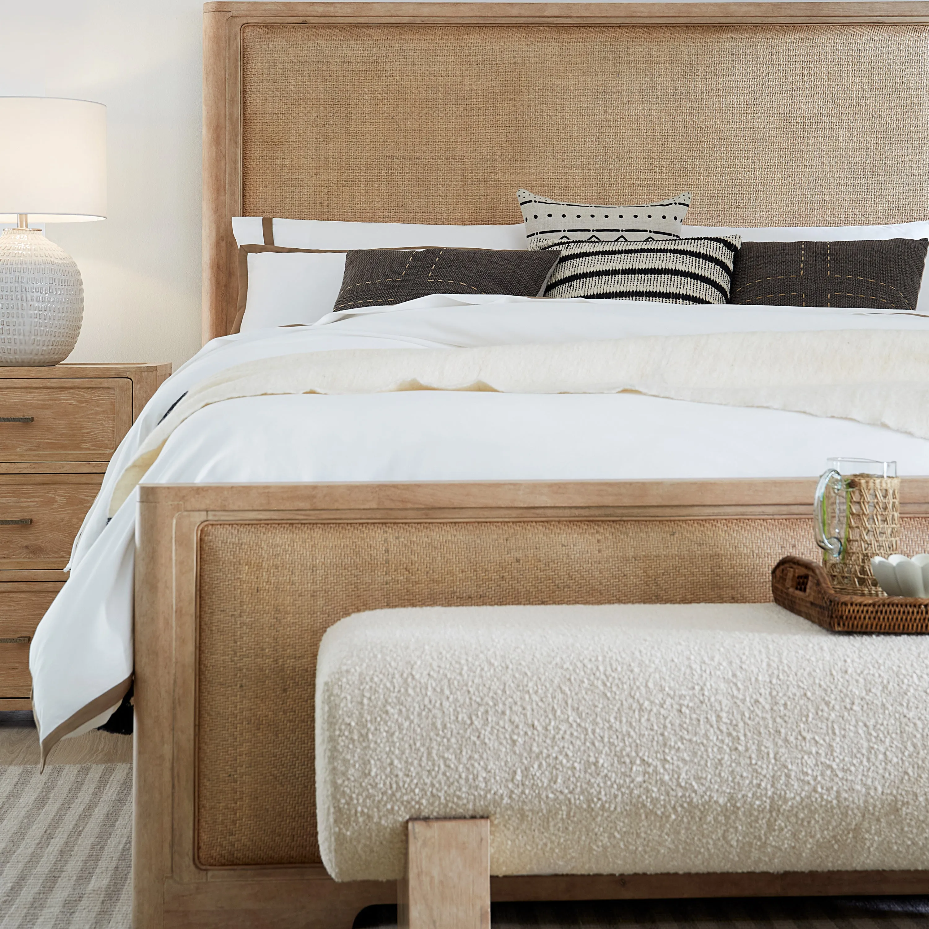 Retreat Cane Panel Bed