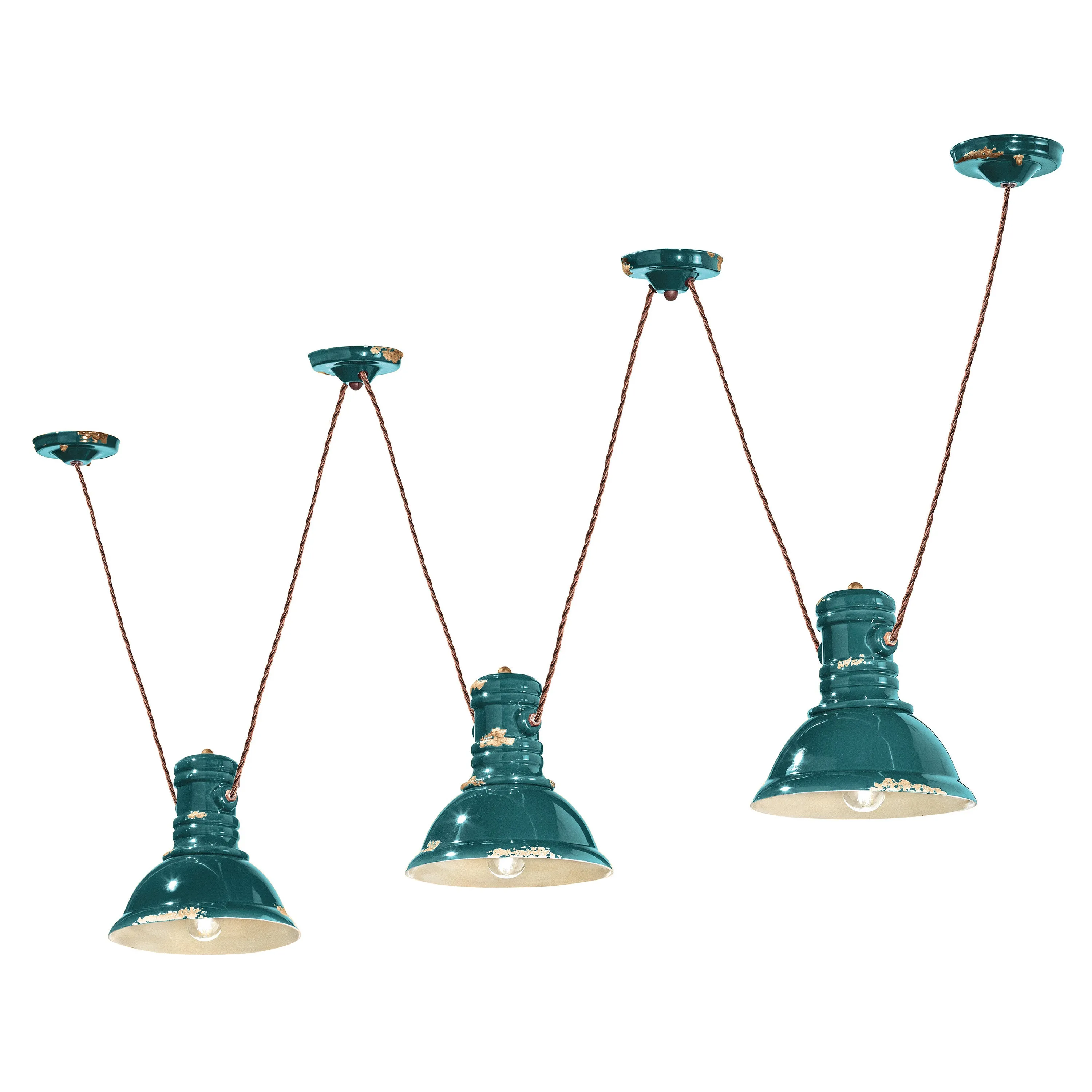 Retro Industrial Multi-Light Pendant Light