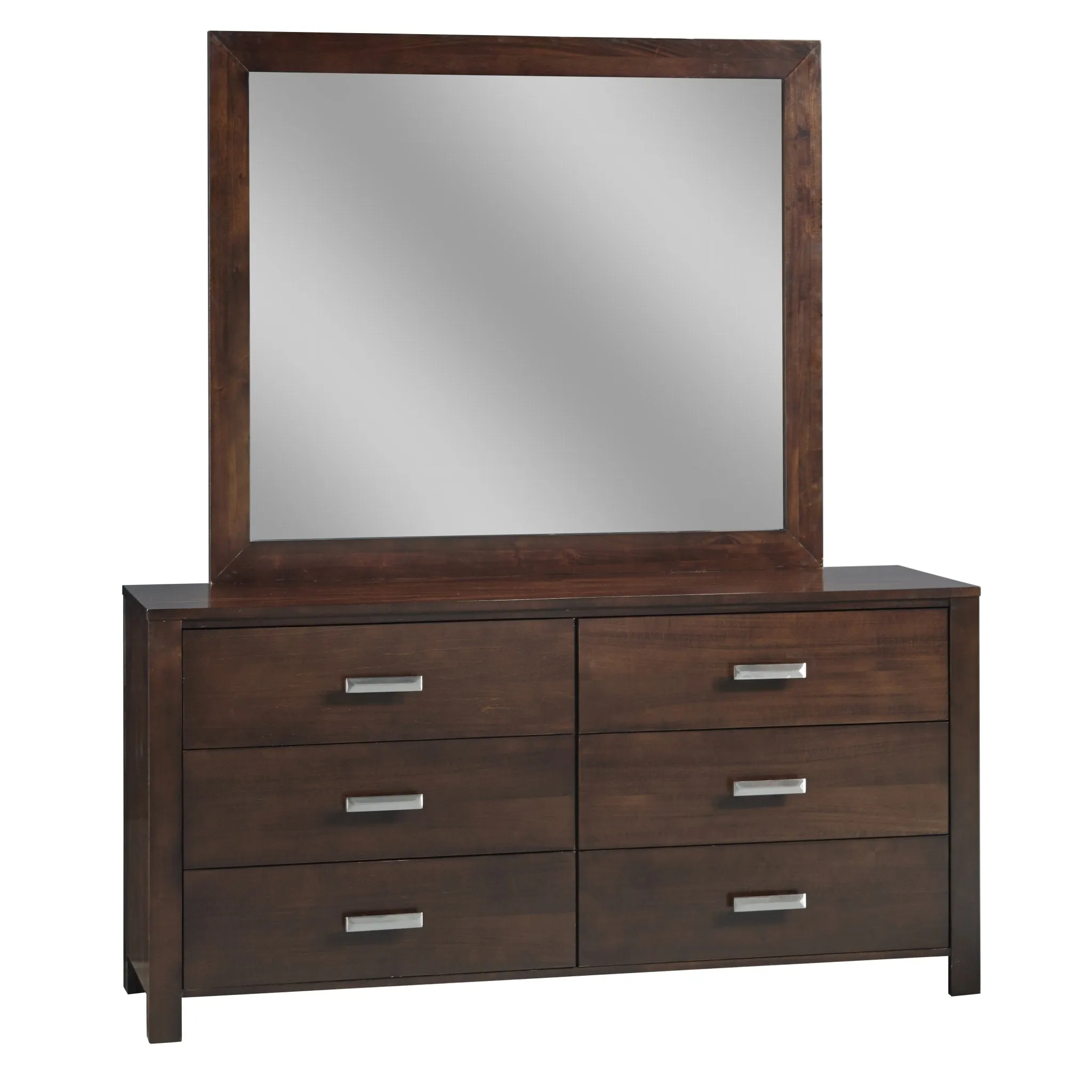 Riva Six Drawer Dresser in Chocolate Brown (2024) Modus