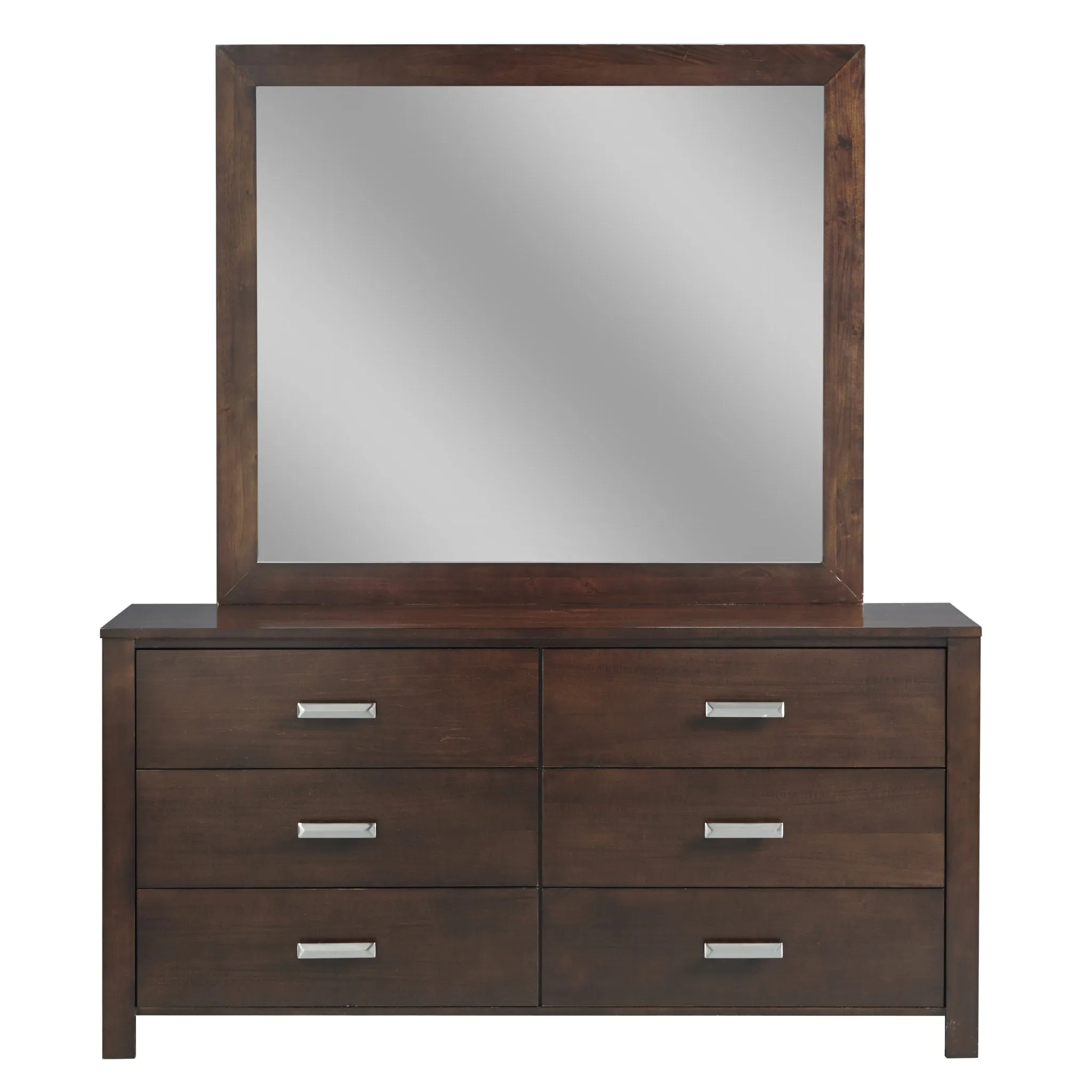 Riva Six Drawer Dresser in Chocolate Brown (2024) Modus
