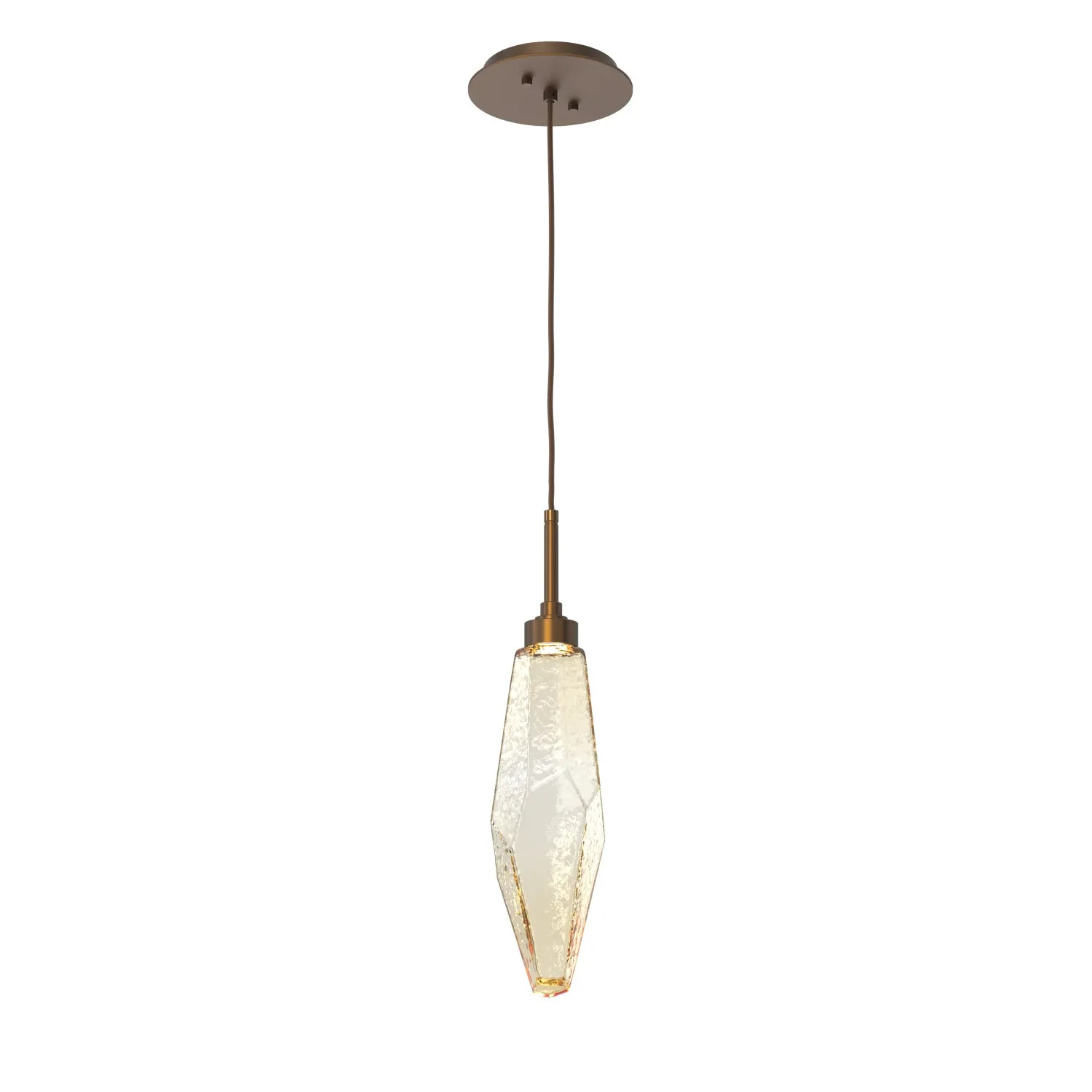 Rock Crystal LED Pendant Light