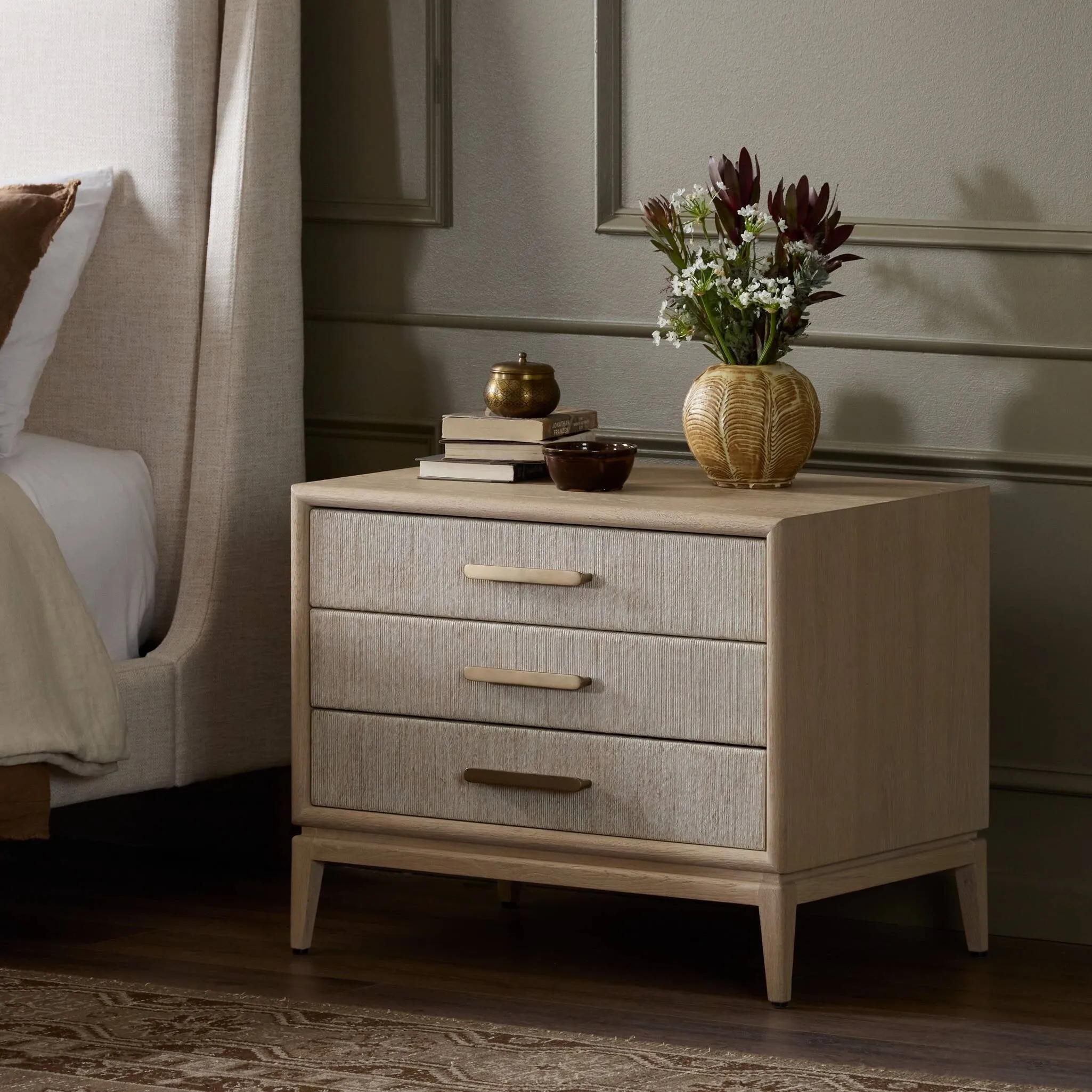 Rosenell 3-Drawer Nightstand