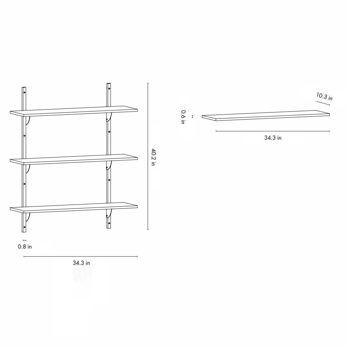 Sector Triple Shelf