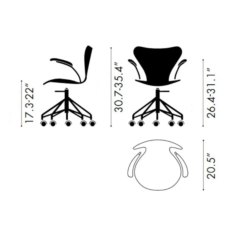 Series 7 Fully Upholstered Task Armchair