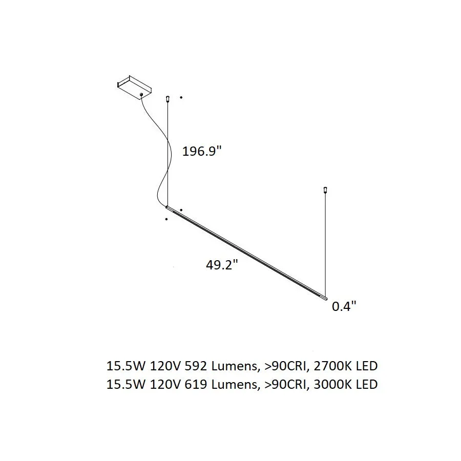 Shanghai LED Linear Pendant Light