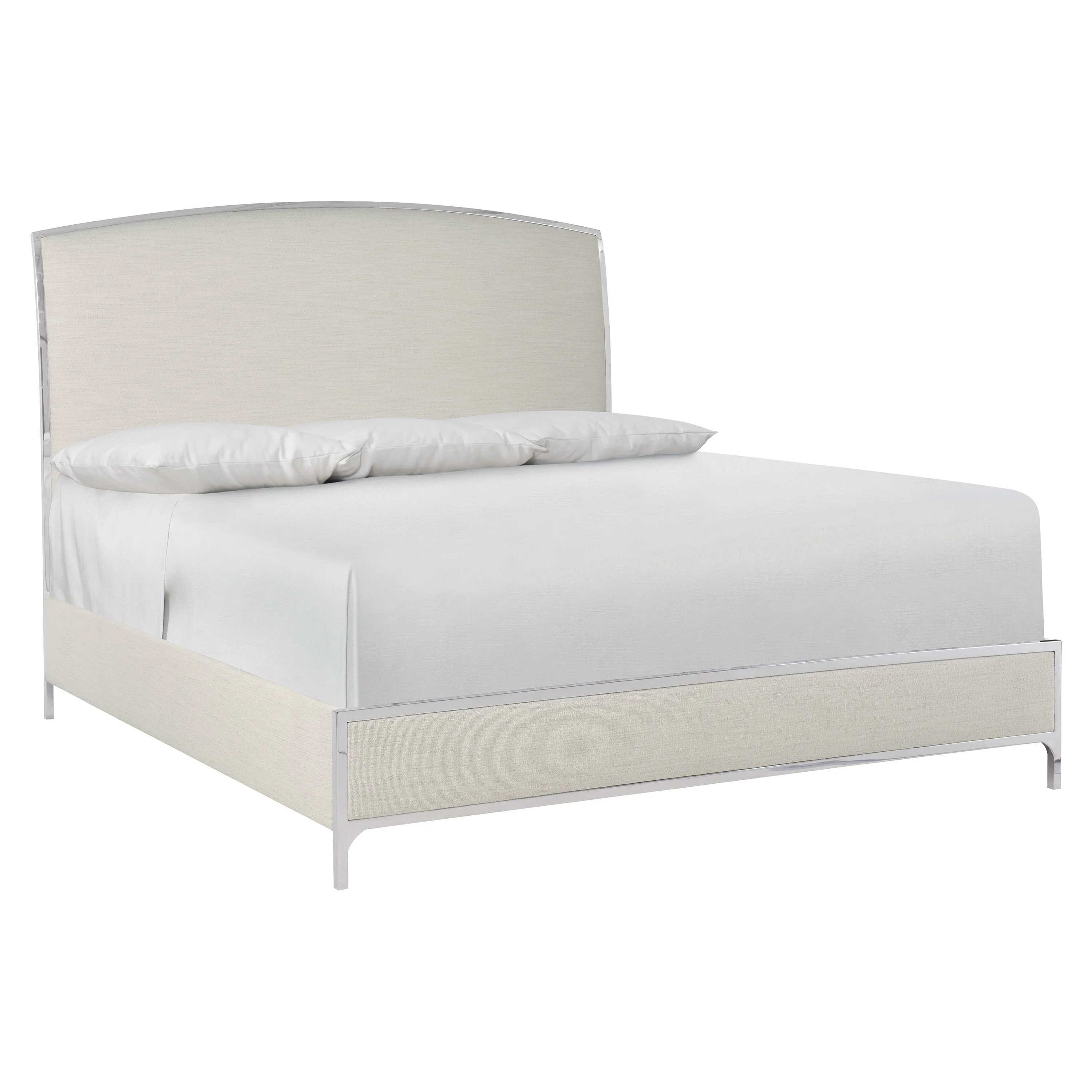 Silhouette Upholstered Panel Bed
