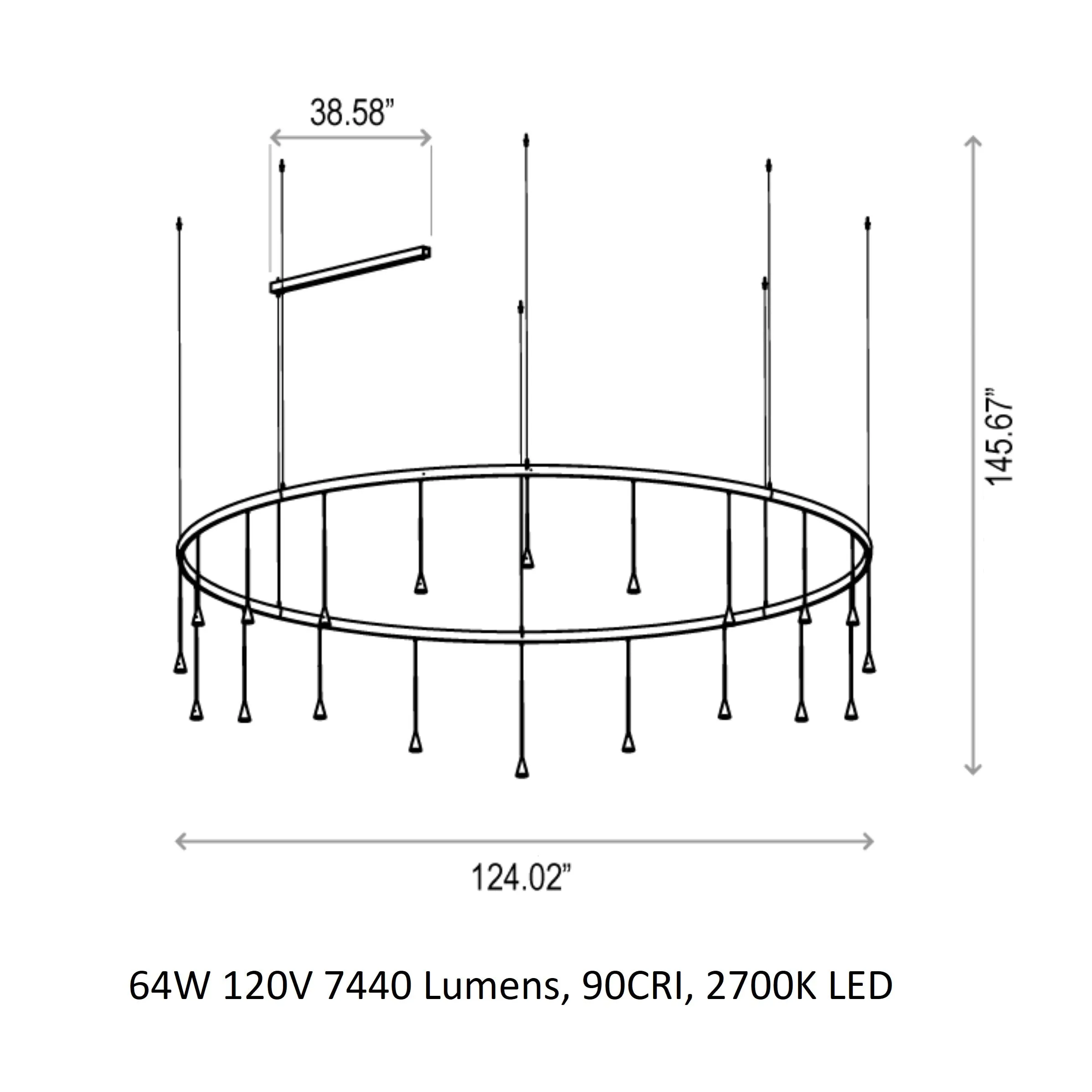 Skybell Circle Multi Light Pendant Light