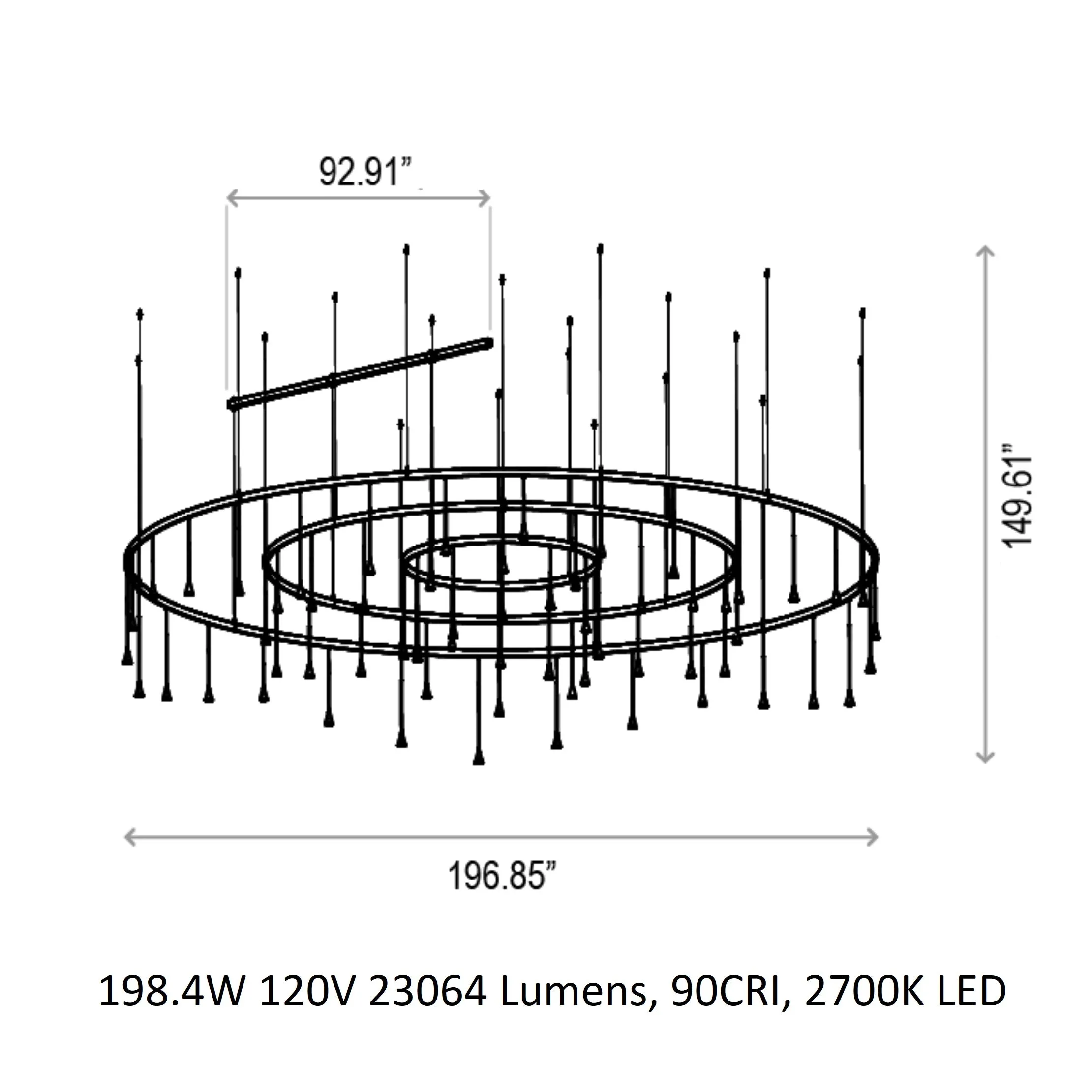 Skybell Circle Multi Light Pendant Light