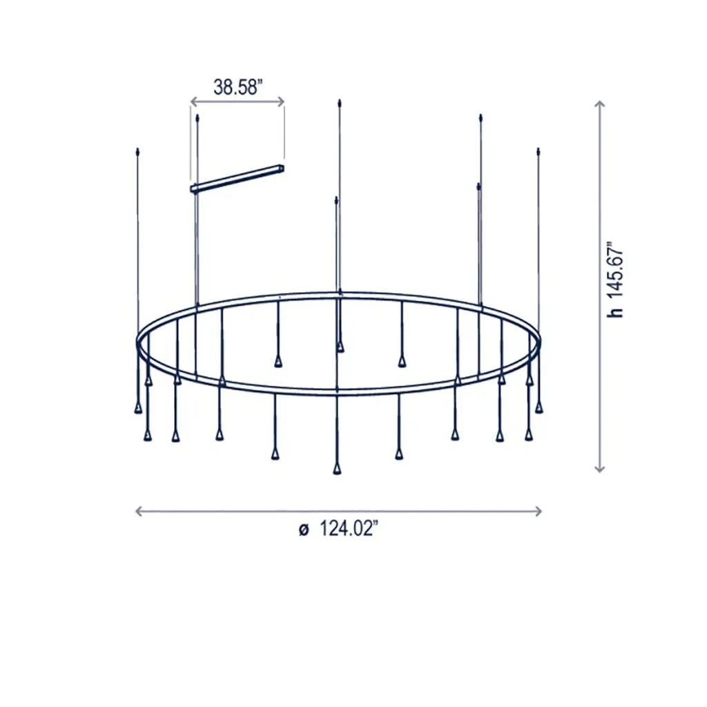 Skybell Circle Multi Light Pendant Light