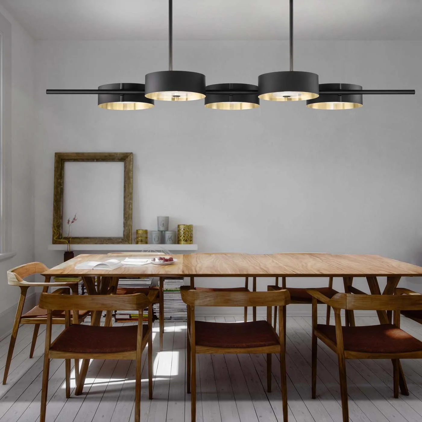 Sound LED Linear Pendant Light