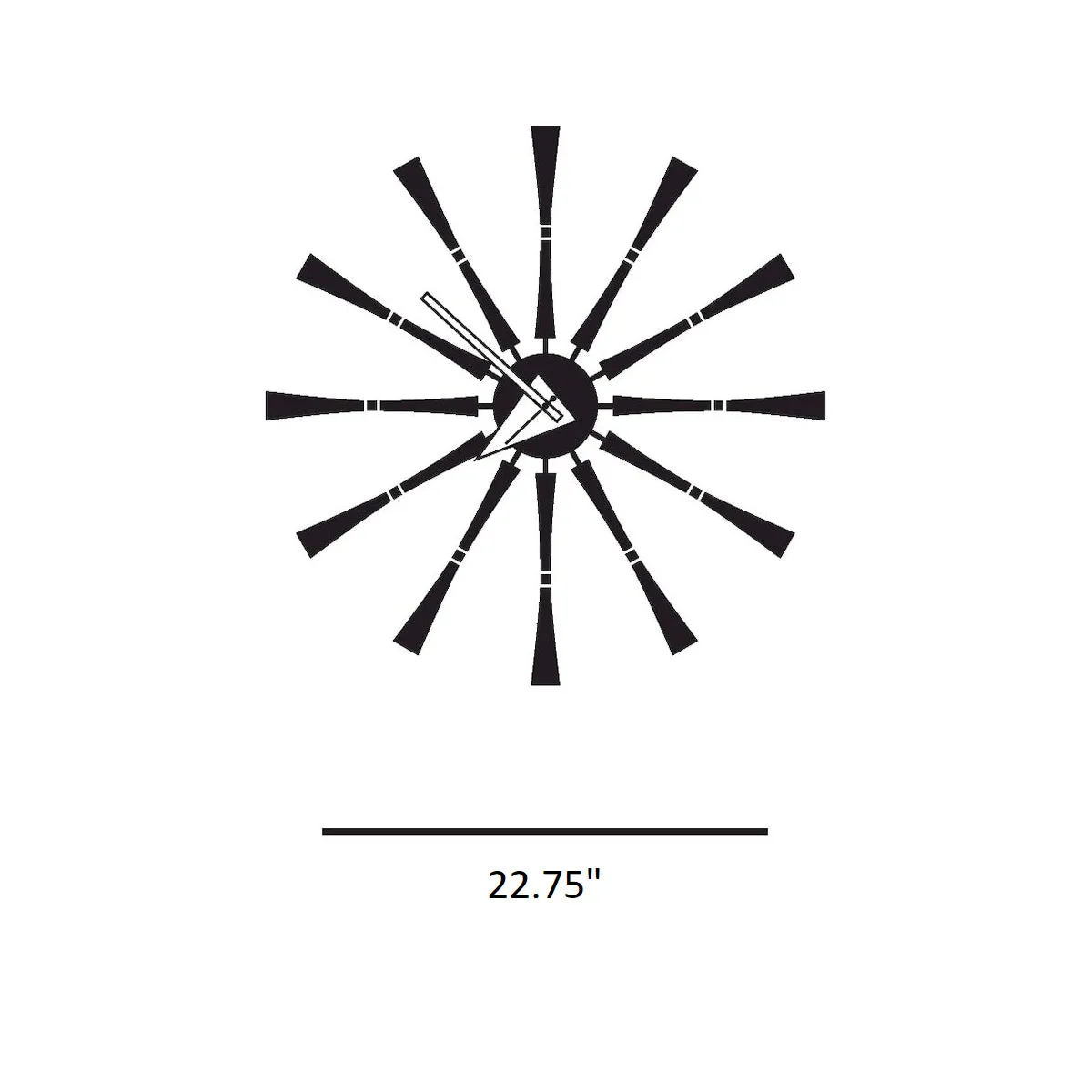 Spindle Wall Clock