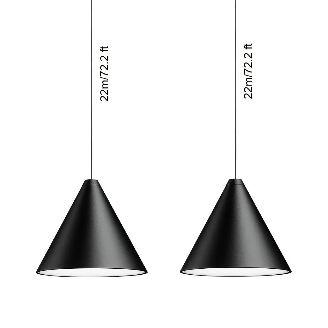 String Light Cone Pendant Light