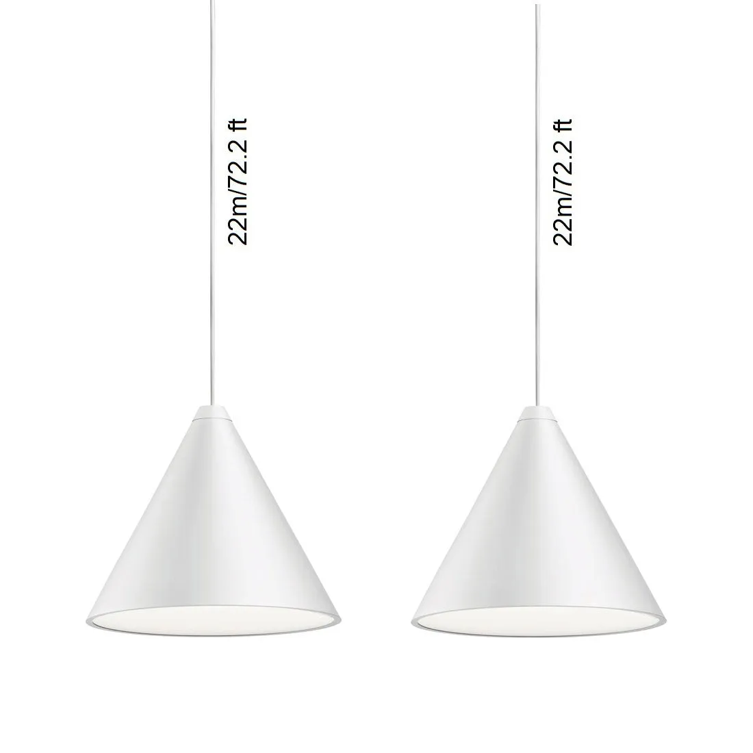 String Light Cone Pendant Light