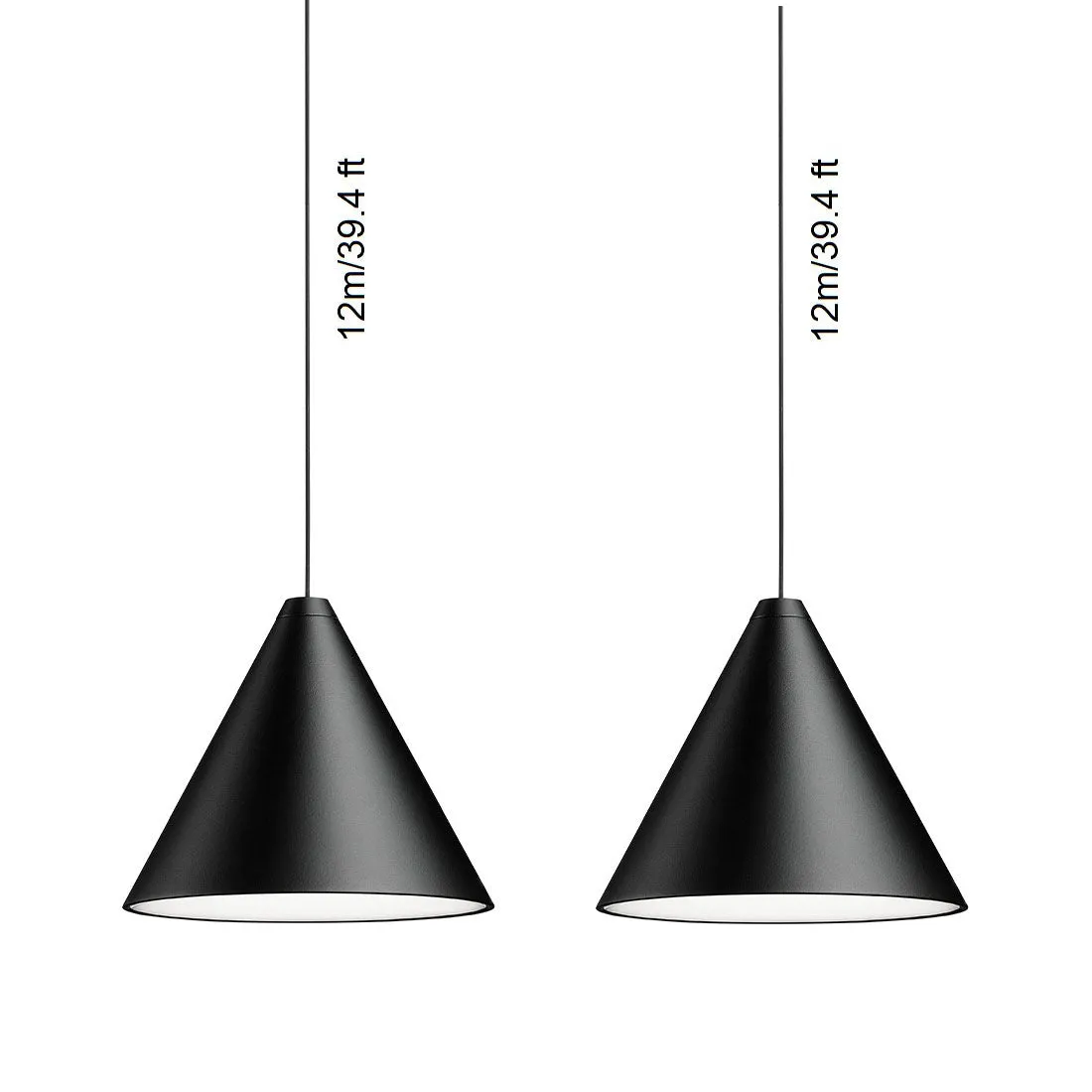 String Light Cone Pendant Light