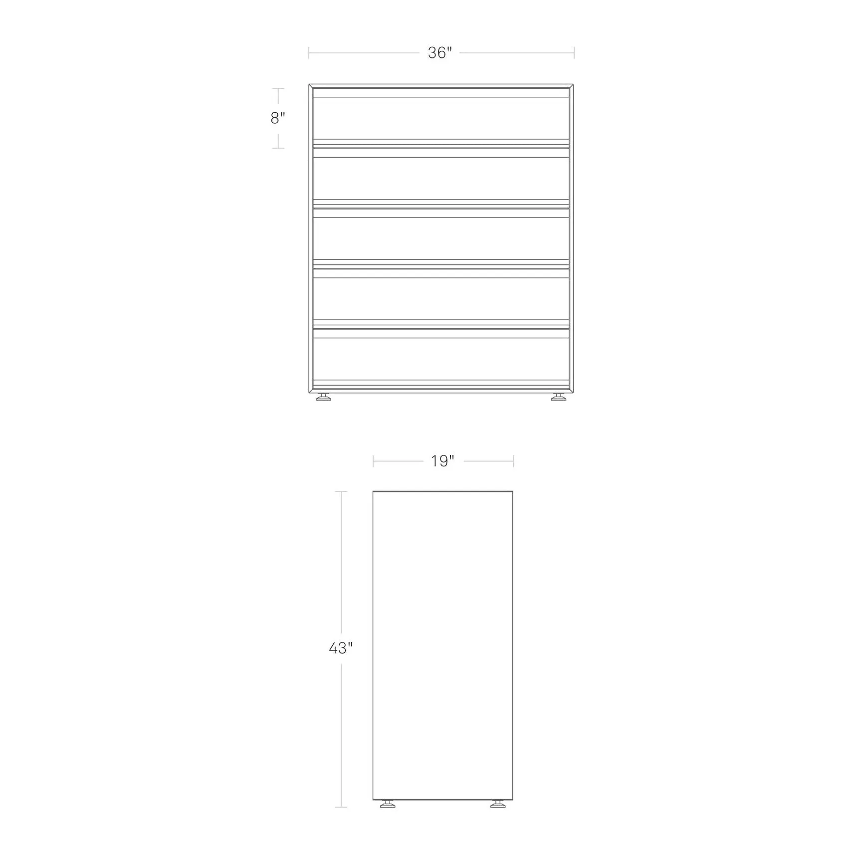 Superchoice 5 Drawer Dresser