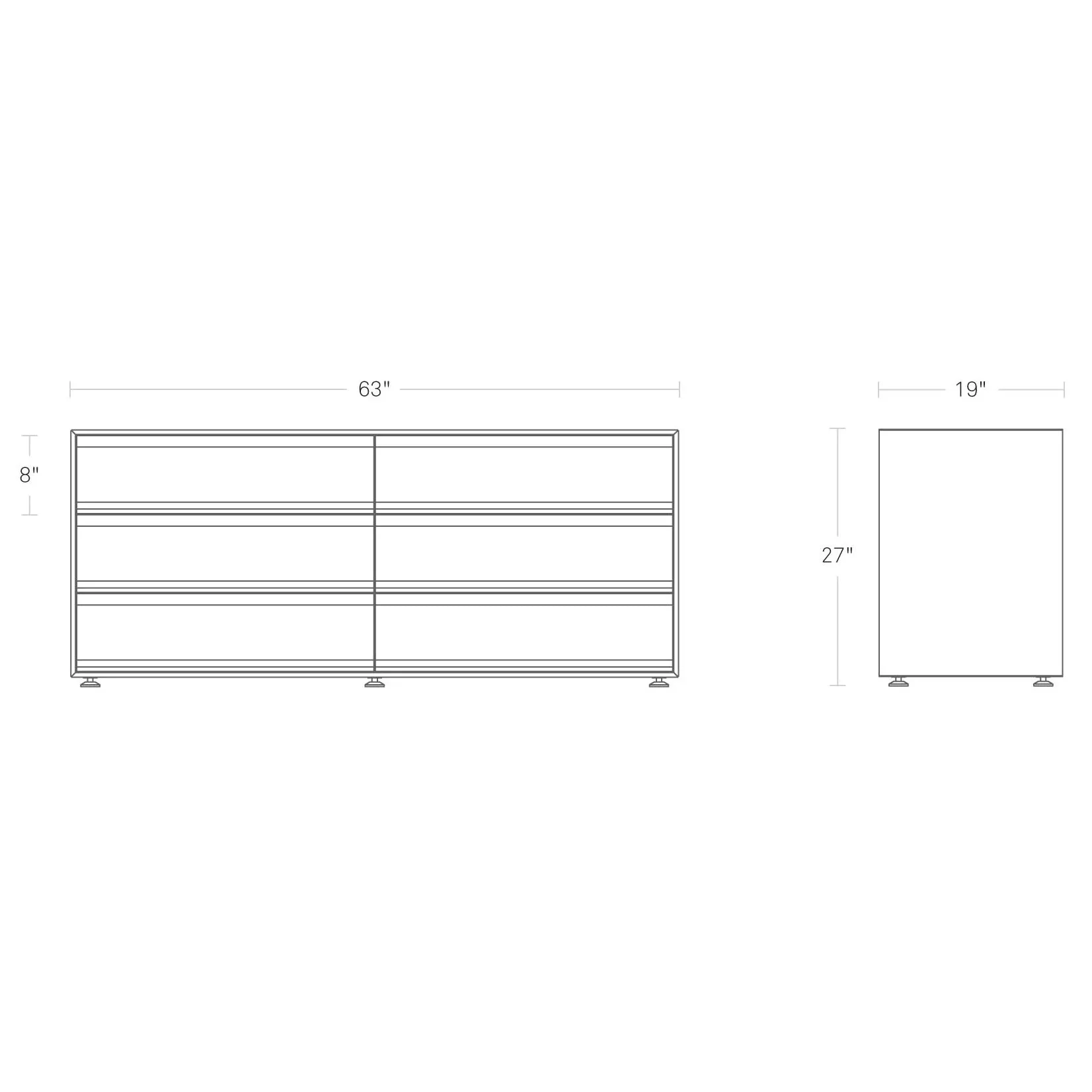 Superchoice 6 Drawer Dresser