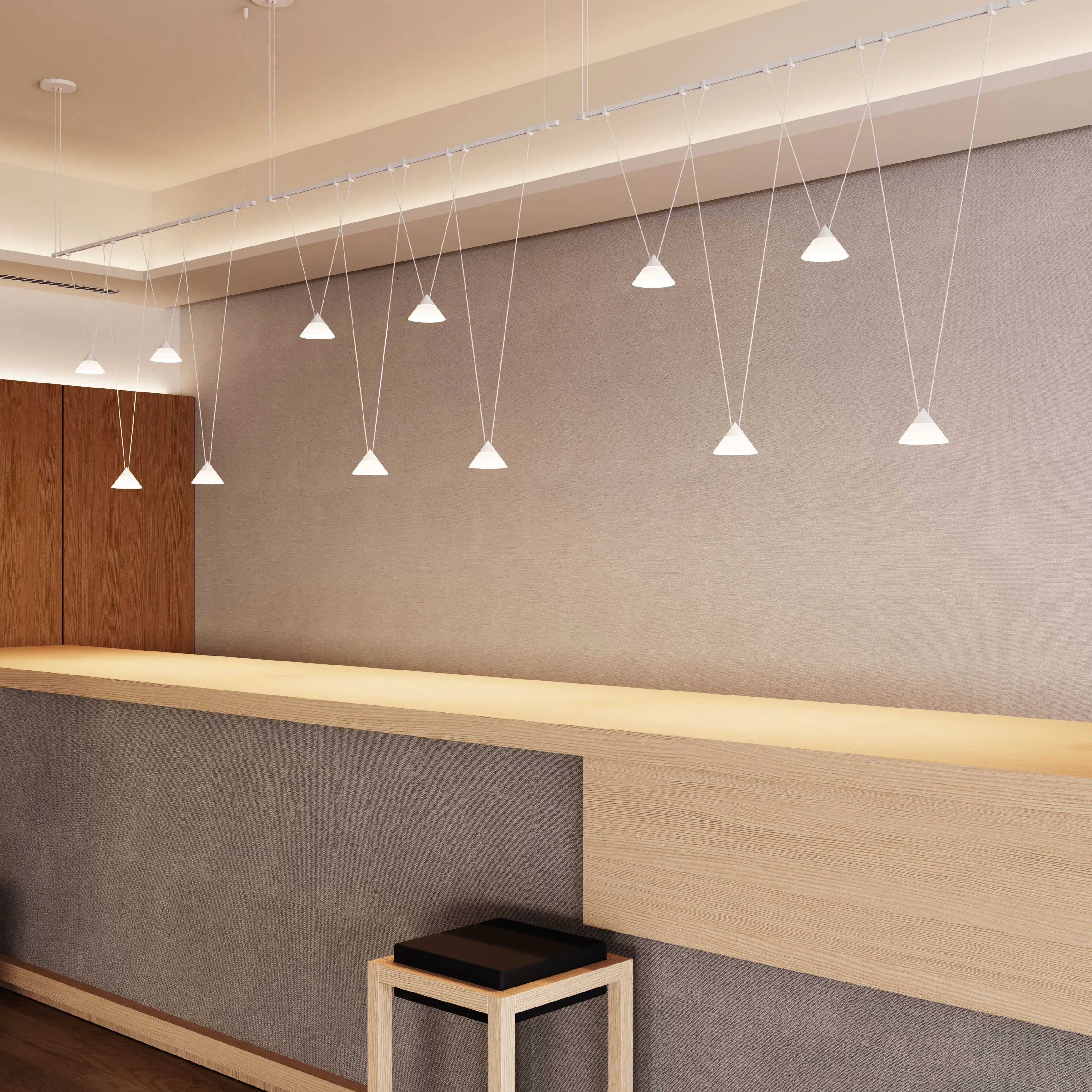 Suspenders 1-Tier Linear Multi Light Pendant Light