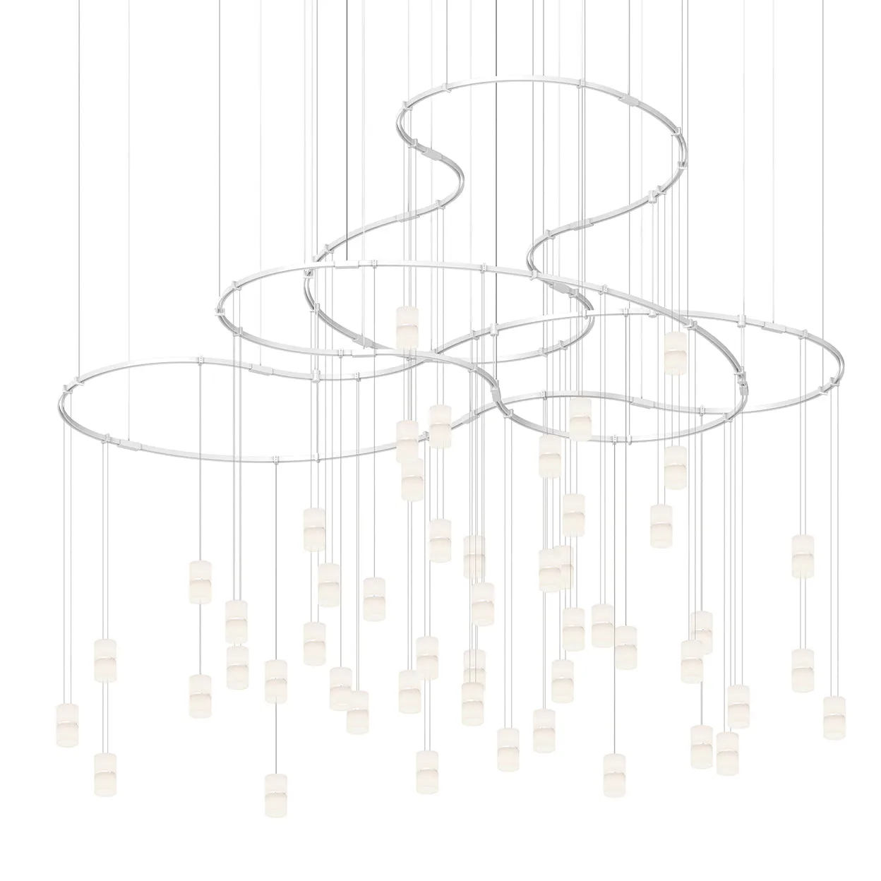 Suspenders 3-Tier Path Matrix Multi Light Pendant Light