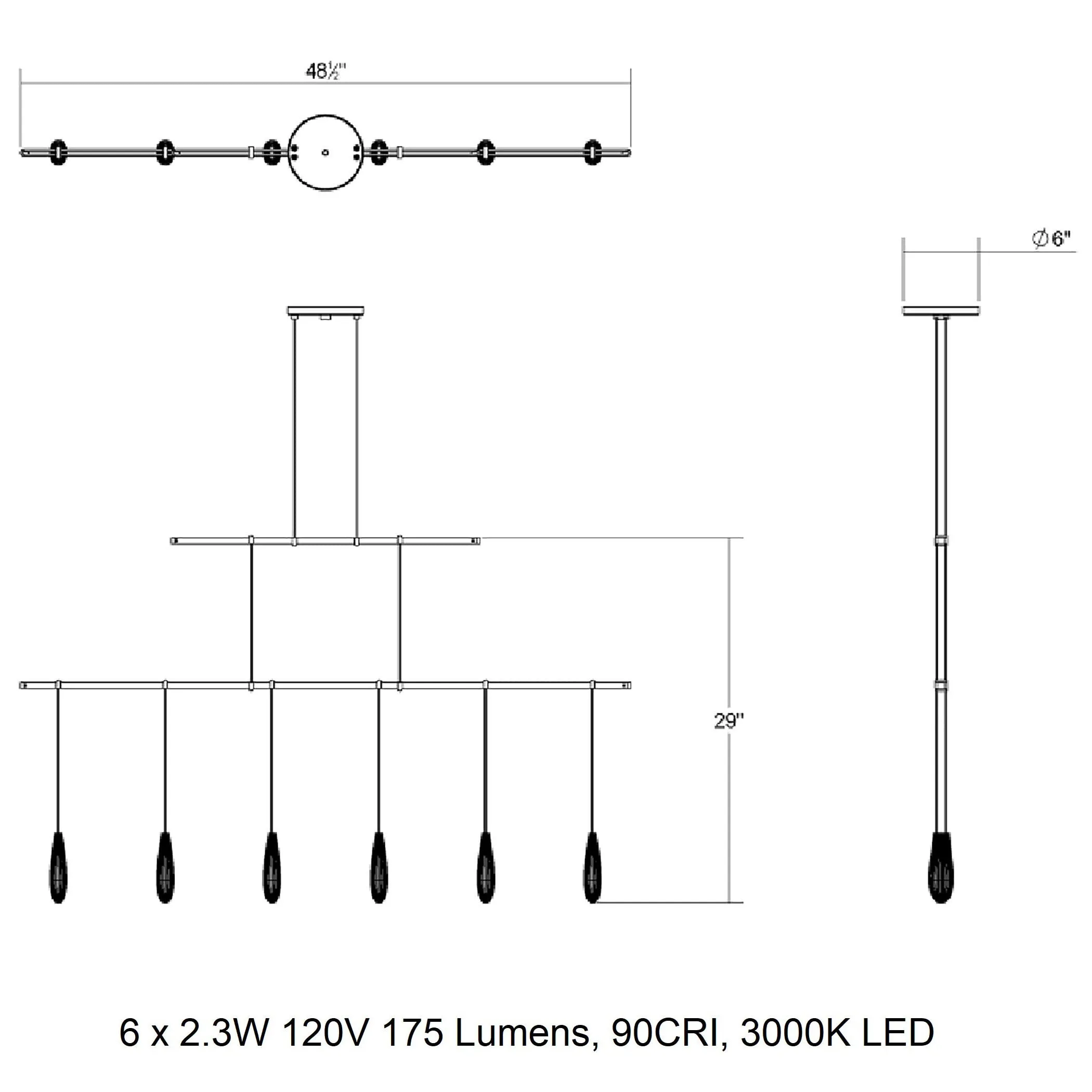 Suspenders 48 inch 2-Tier Linear LED Lighting System