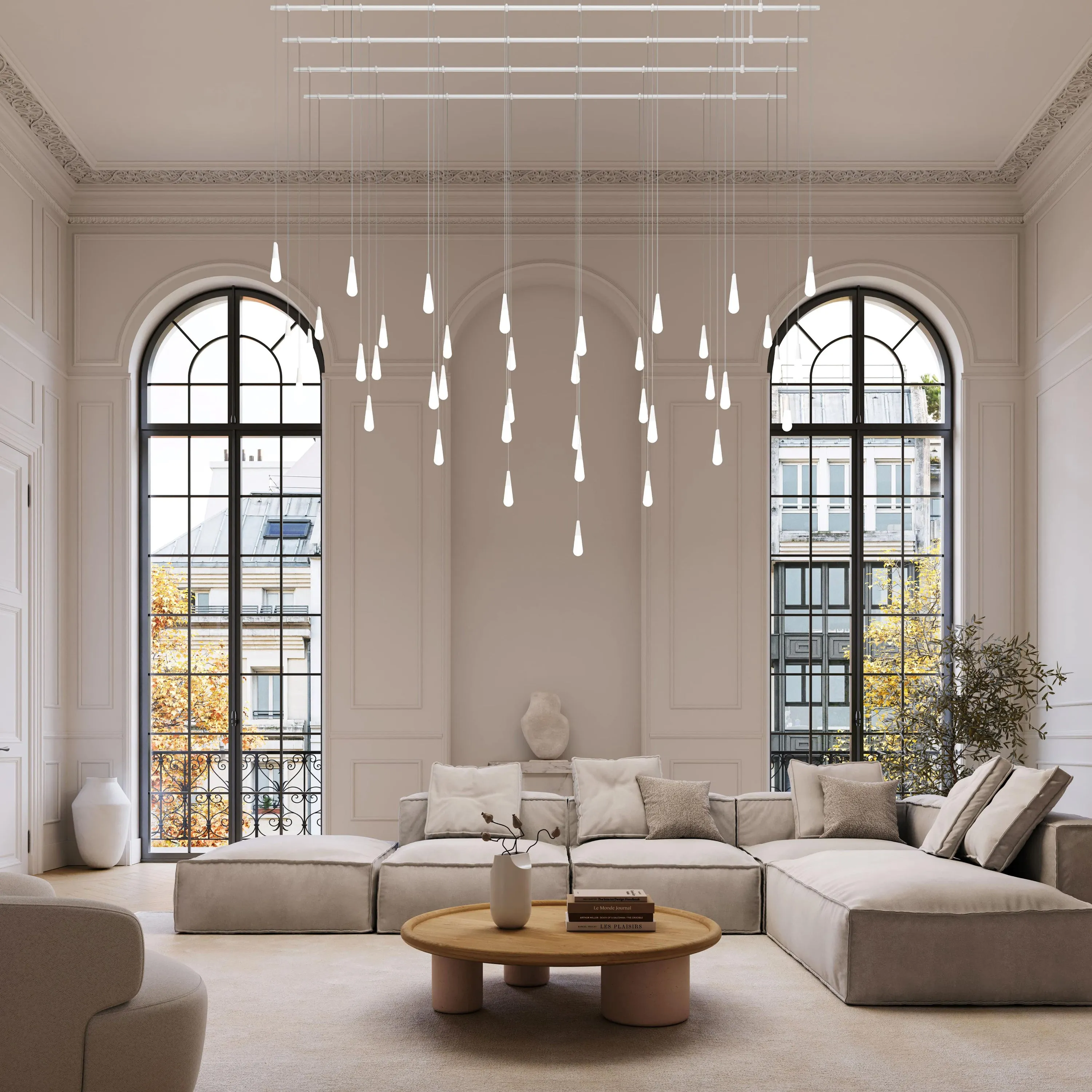 Suspenders Parallel Multi Light Pendant Light