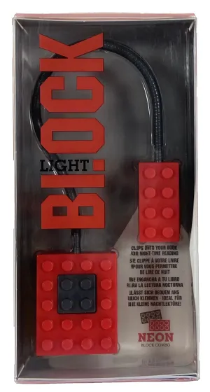 The Light Block Book Light - Neon Red