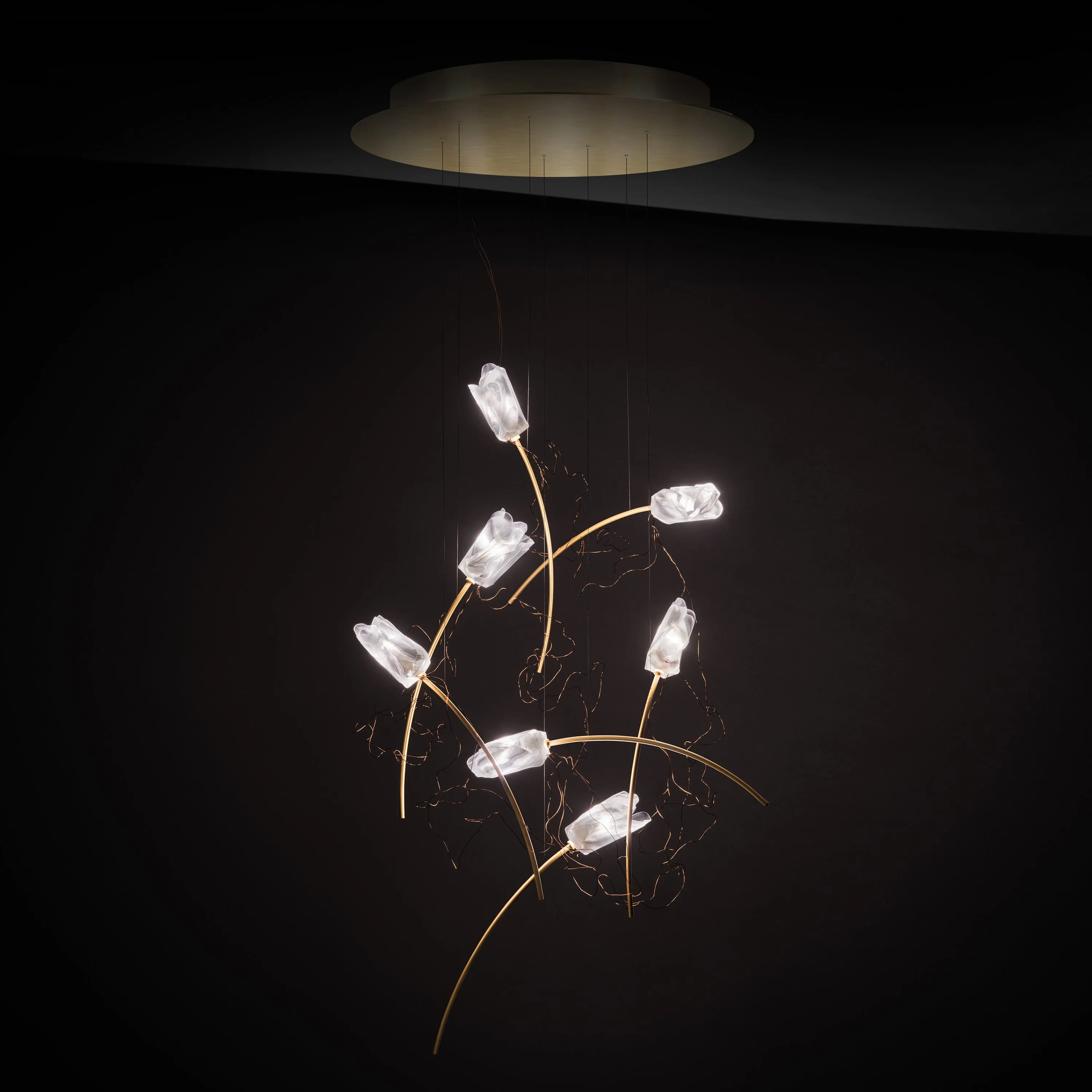 Tulip Round LED Chandelier