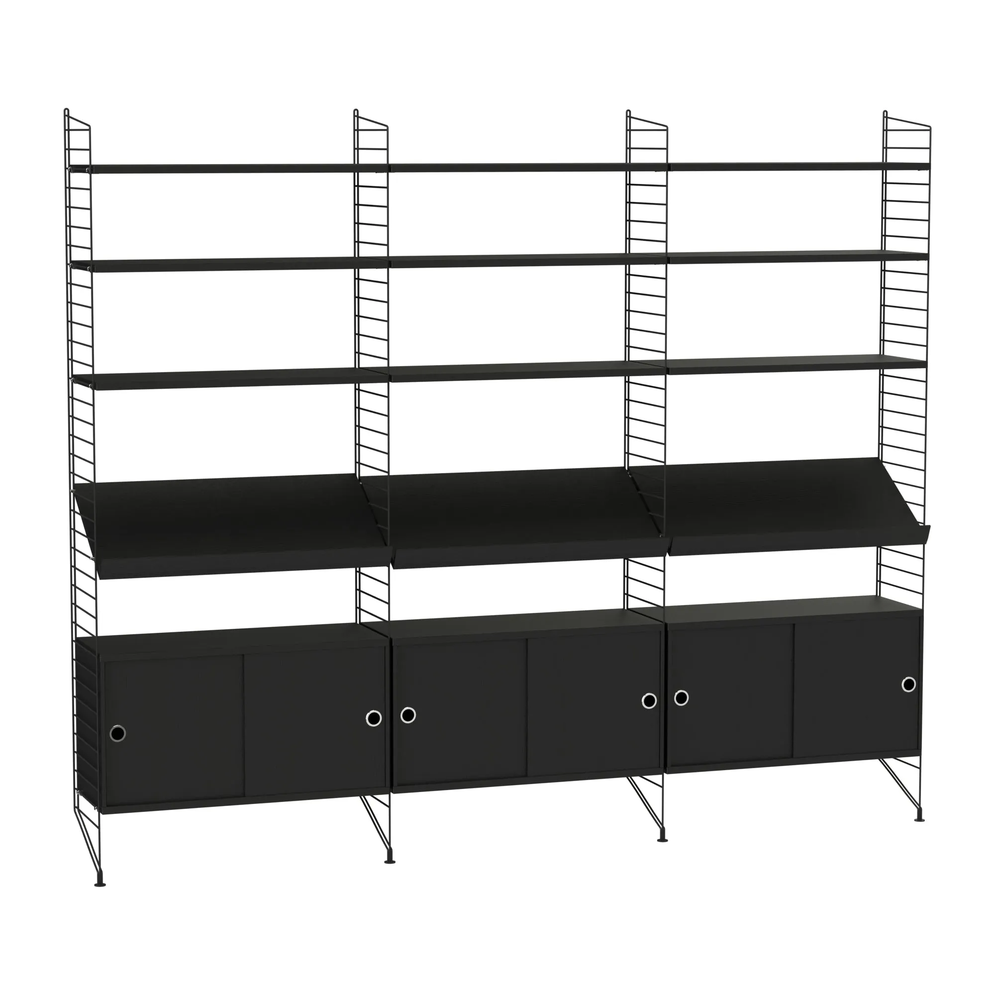 Vertical Wall Cabinet Shelving Unit V1
