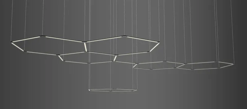Z-Bar Honeycomb Pendant Light