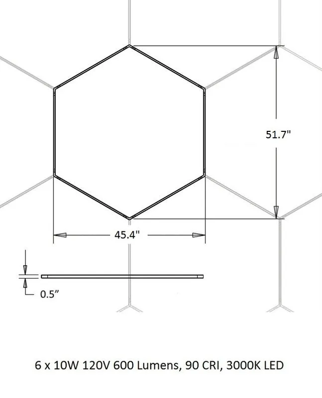 Z-Bar Honeycomb Pendant Light