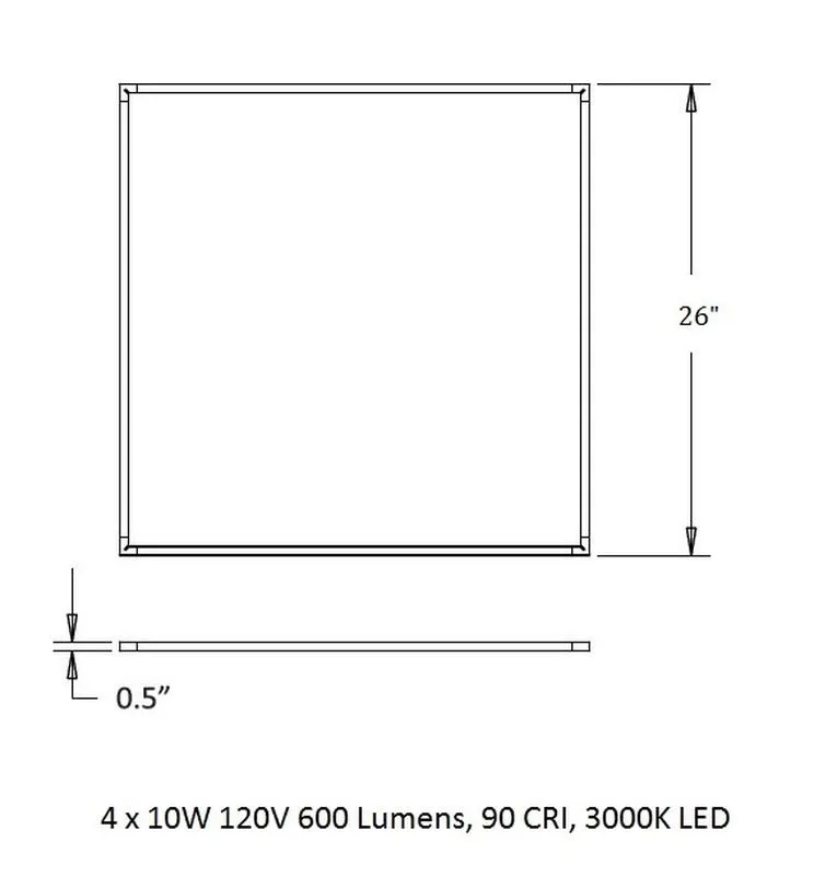 Z-Bar Square Pendant Light