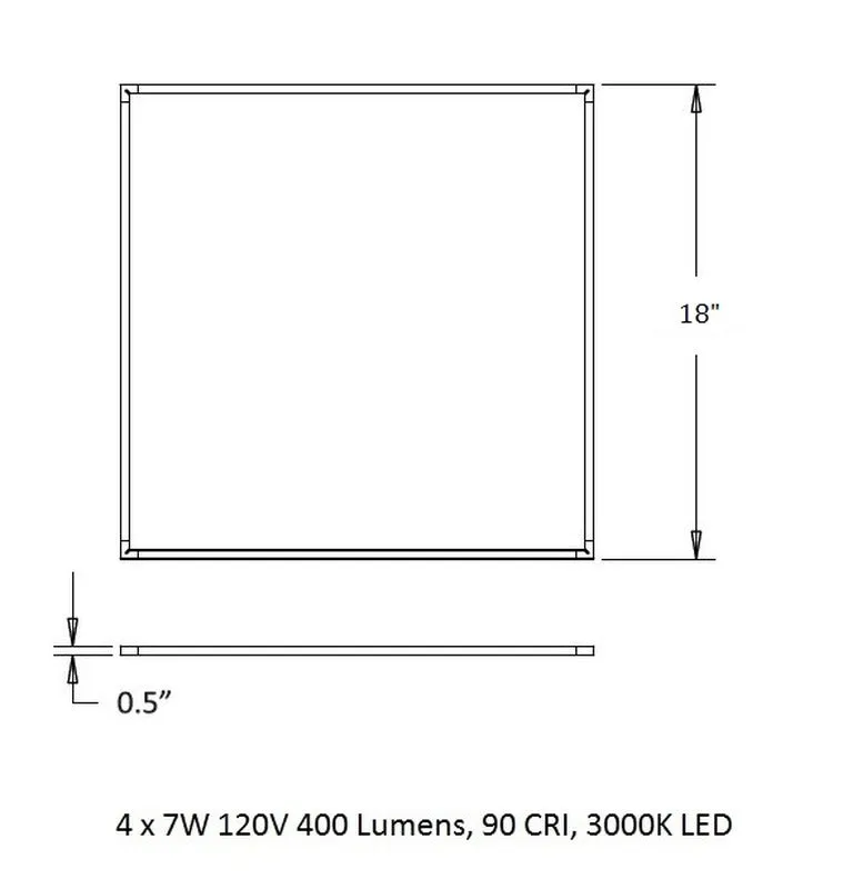 Z-Bar Square Pendant Light