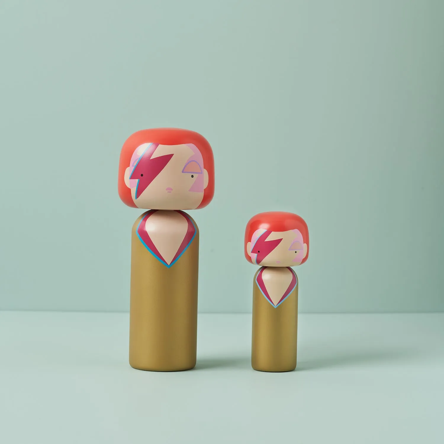 Ziggy Aladdin Sane Kokeshi Doll