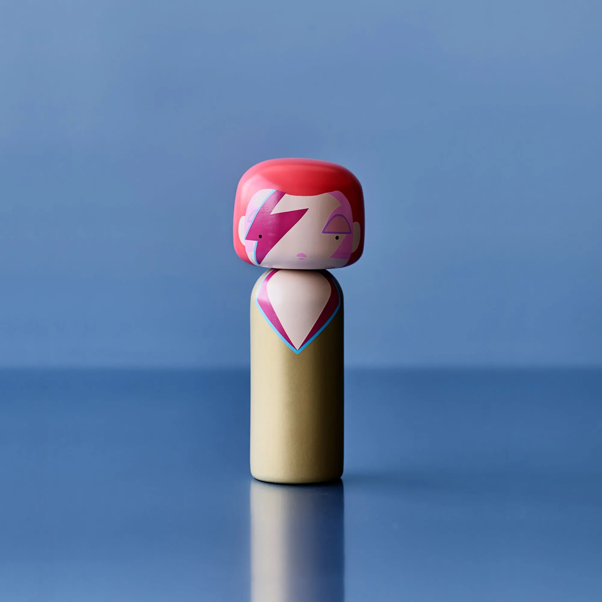 Ziggy Aladdin Sane Kokeshi Doll