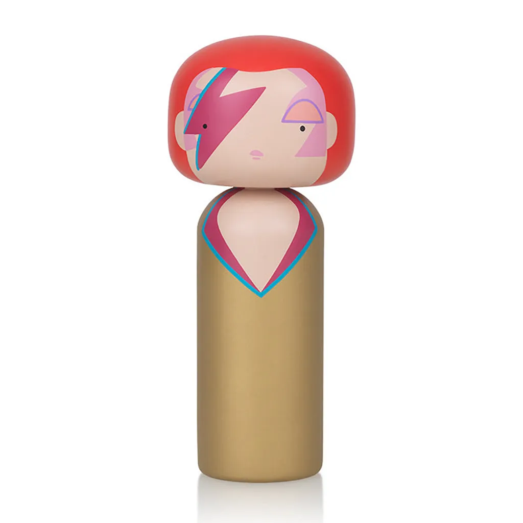 Ziggy Aladdin Sane Kokeshi Doll